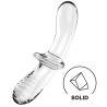 Satisfyer Gode en verre Double Crystal 18.5 x 3.5cm Transparent